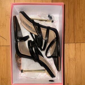 Simmi Black Strappy Heels